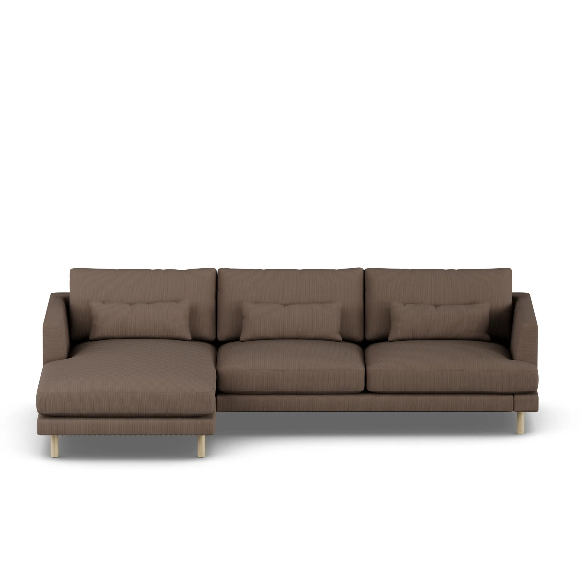 Bredhult sofa, Jump Brown 1955-hvidolieret eg, 2,5-pers. C2 1898
