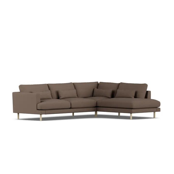 Bredhult sofa - Jump Brown 1955-hvidolieret eg, 3-pers. A1 - 1898