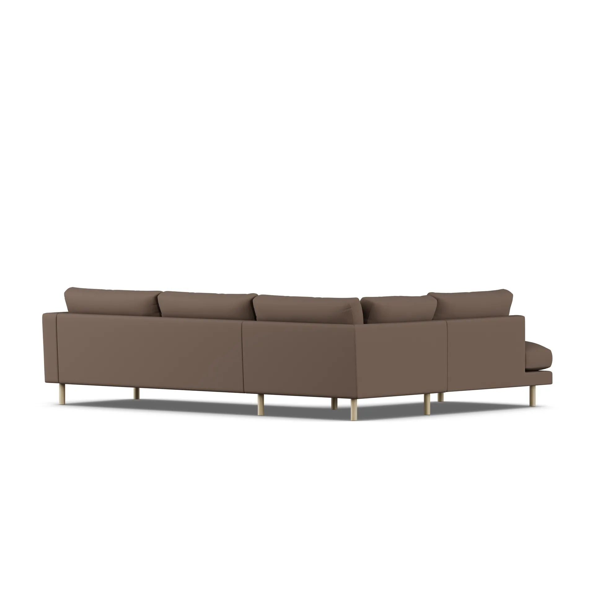 Bredhult sofa, Jump Brown 1955-hvidolieret eg, 3-pers. A2 1898
