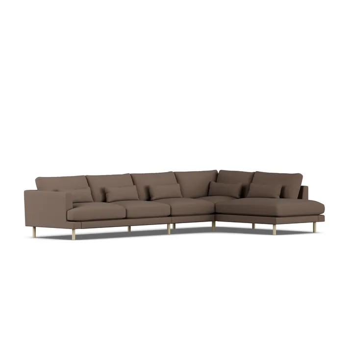 Bredhult sofa - Jump Brown 1955-hvidolieret eg, 4-pers. B1 - 1898