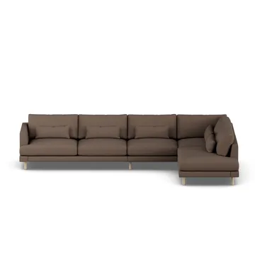 Bredhult sofa - Jump Brown 1955-hvidolieret eg, 4-pers. B1 - 1898