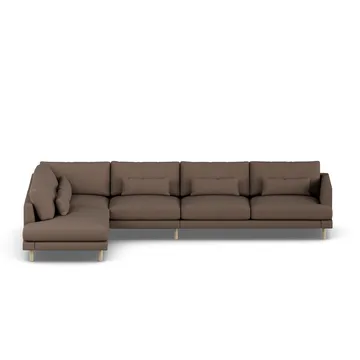Bredhult sofa - Jump Brown 1955-hvidolieret eg, 4-pers. B2 - 1898