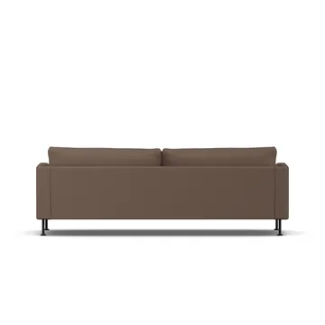 Bredhult sofa - Jump Brown 1955-sort stål, 3-pers. - 1898