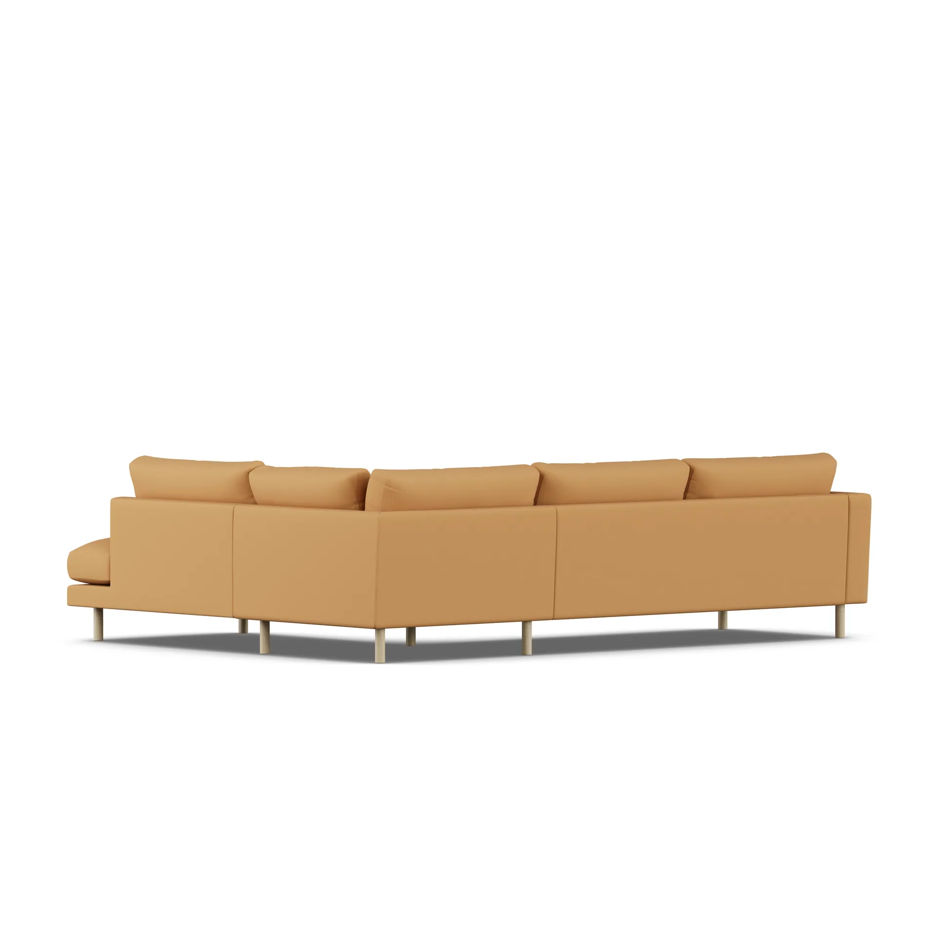 Bredhult sofa, Jump Honey 1959-hvidolieret eg, 3-pers. A1 1898