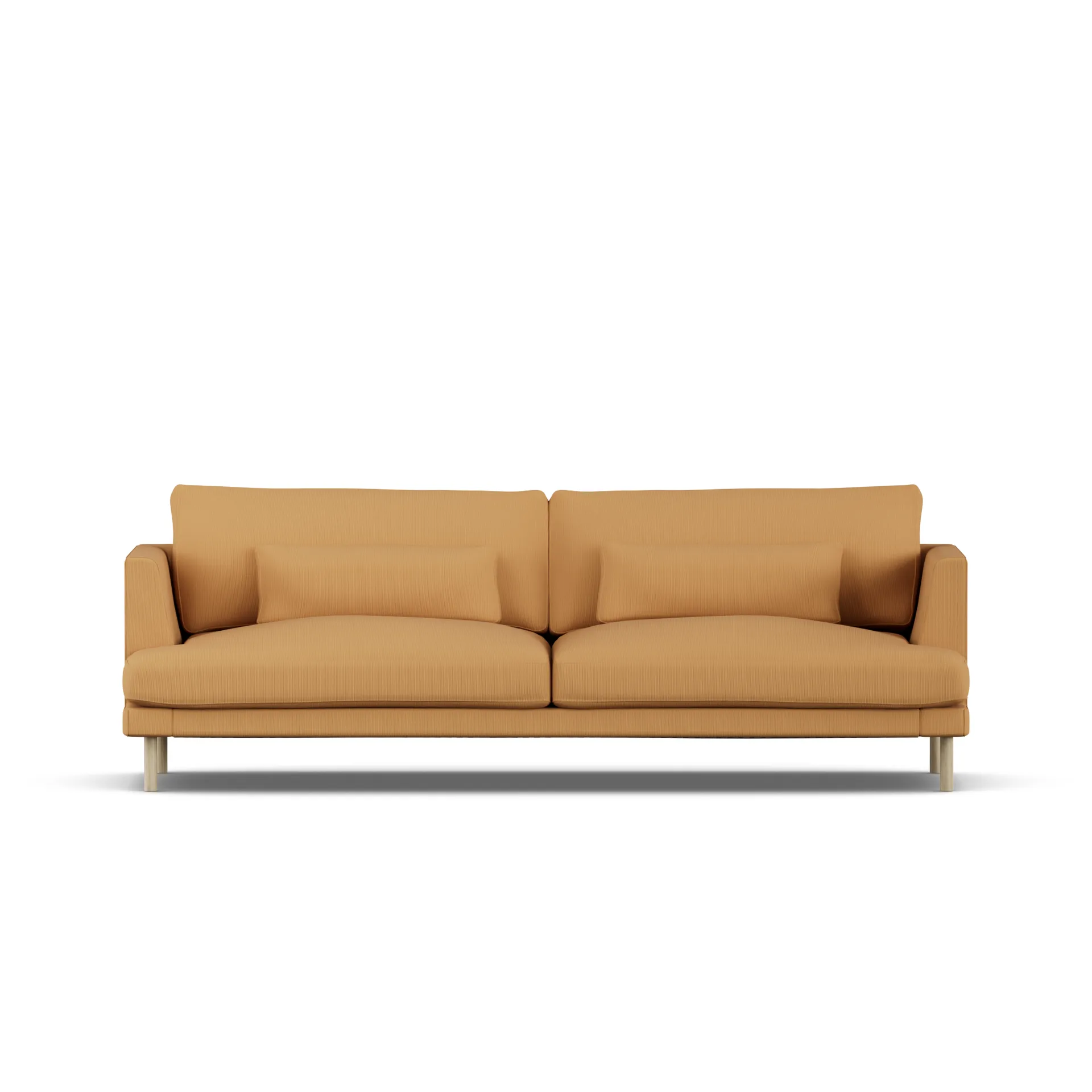 Bredhult sofa, Jump Honey 1959-hvidolieret eg, 3-pers. 1898