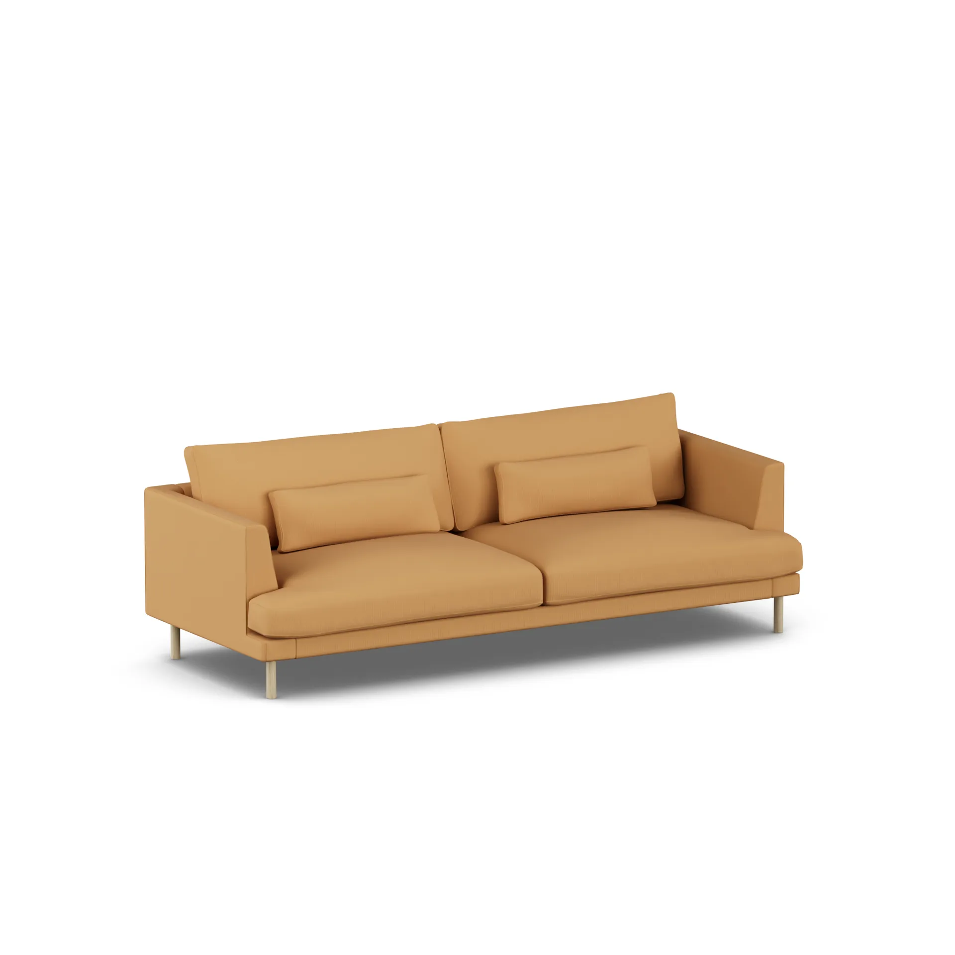 Bredhult sofa, Jump Honey 1959-hvidolieret eg, 3-pers. 1898