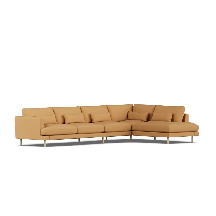Bredhult sofa - Jump Honey 1959-hvidolieret eg, 4-pers. B1 - 1898