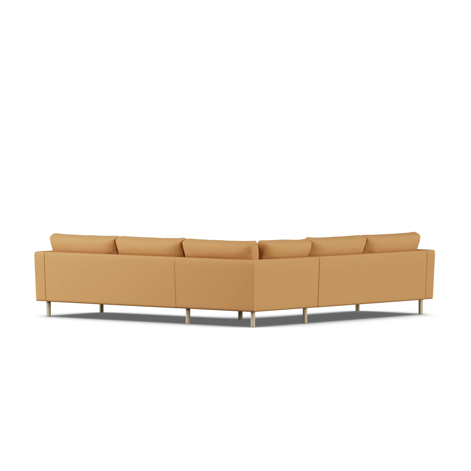 Bredhult sofa, Jump Honey 1959-hvidolieret eg, hjørnesofa F 1898
