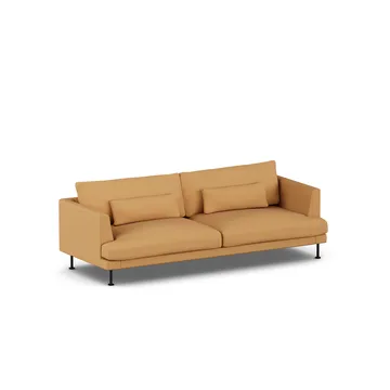 Bredhult sofa - Jump Honey 1959-sort stål, 3-pers. - 1898