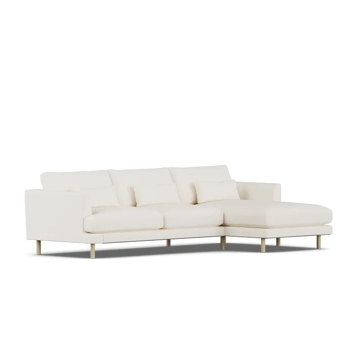 Bredhult sofa - Jump Off White 1954-hvidolieret eg, 2,5-pers. C1 - 1898