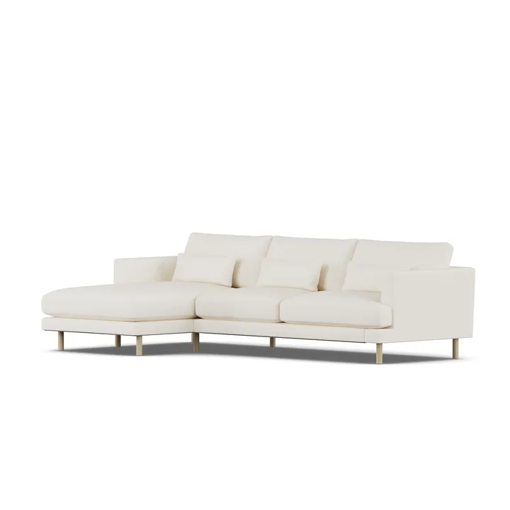 Bredhult sofa - Jump Off White 1954-hvidolieret eg, 2,5-pers. C2 - 1898