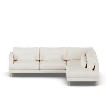 Bredhult sofa - Jump Off White 1954-hvidolieret eg, 3-pers. A1 - 1898