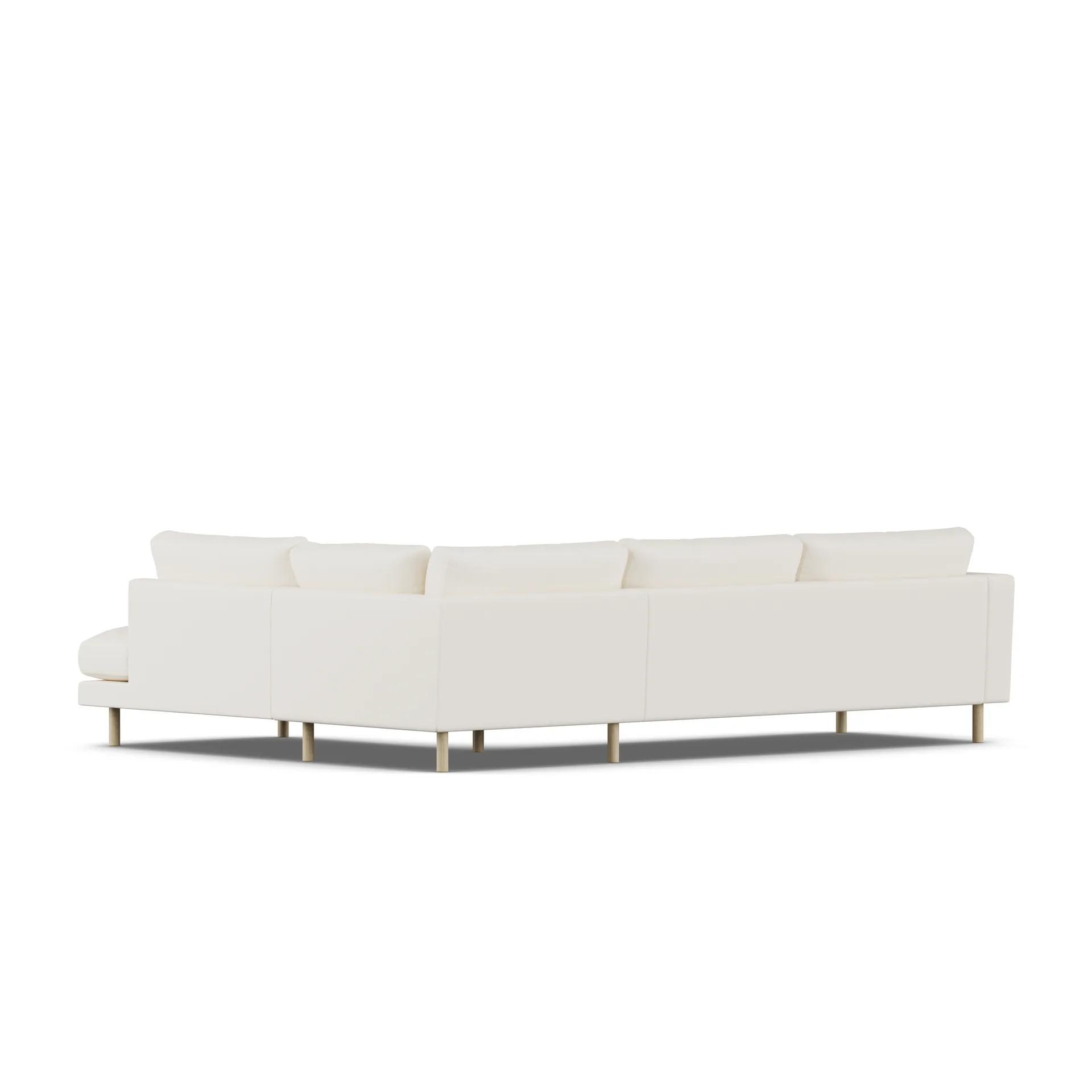 Bredhult sofa, Jump Off White 1954-hvidolieret eg, 3-pers. A1 1898
