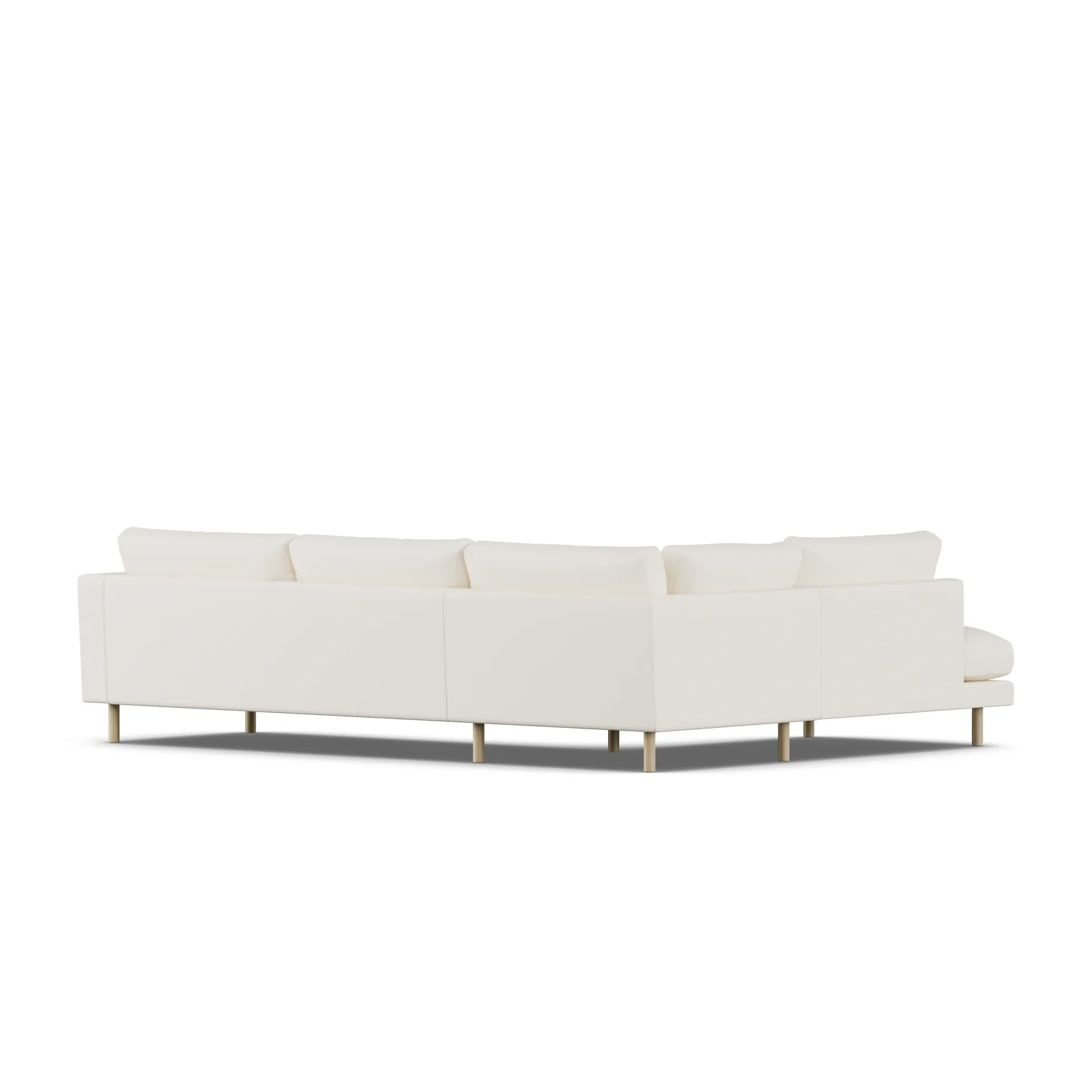 Bredhult sofa, Jump Off White 1954-hvidolieret eg, 3-pers. A2 1898