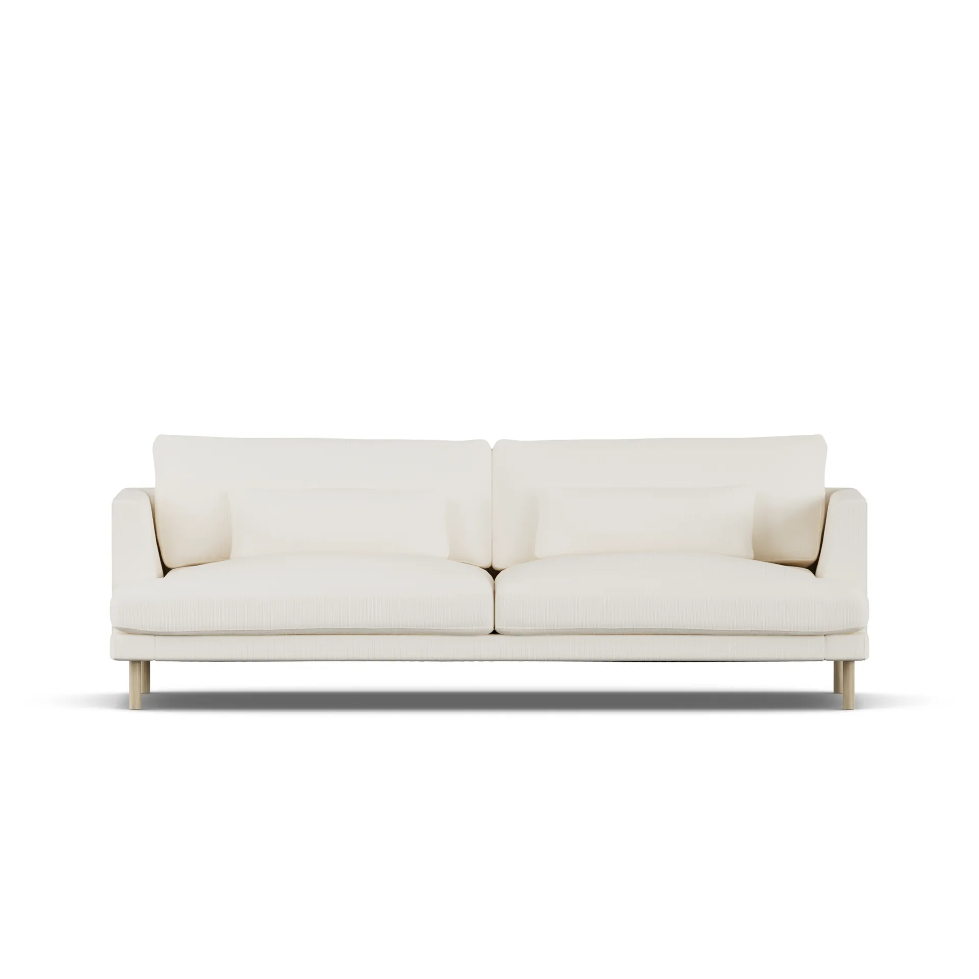 Bredhult sofa, Jump Off White 1954-hvidolieret eg, 3-pers. 1898