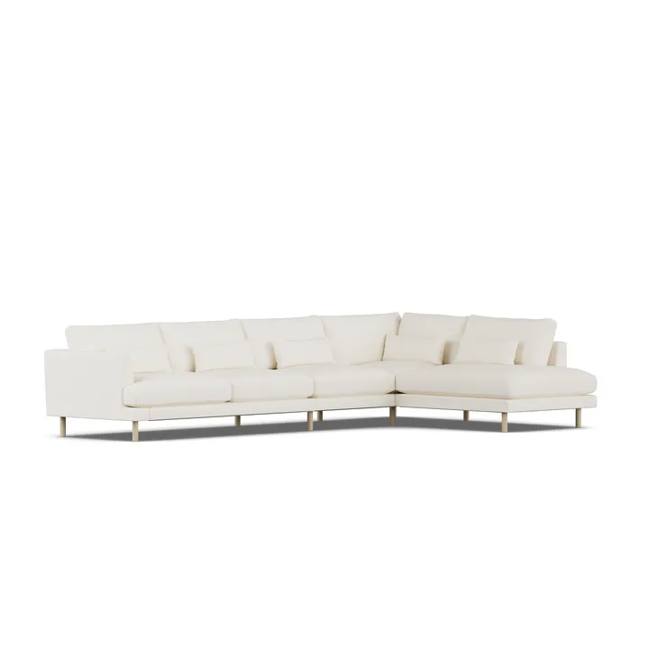 Bredhult sofa - Jump Off White 1954-hvidolieret eg, 4-pers. B1 - 1898