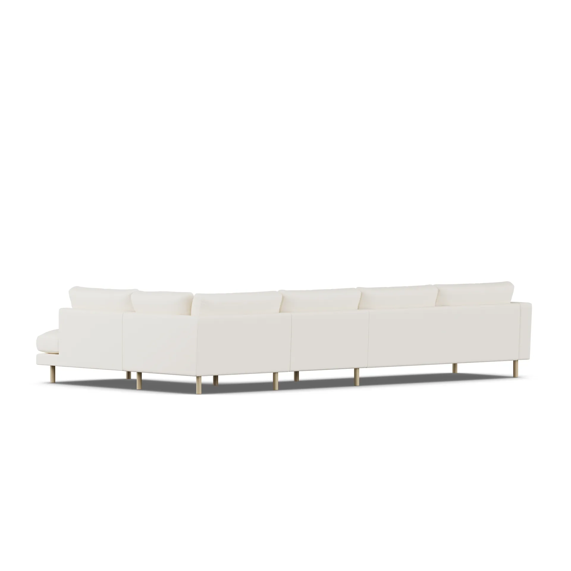 Bredhult sofa, Jump Off White 1954-hvidolieret eg, 4-pers. B1 1898