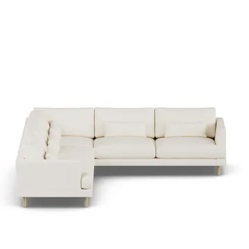 Bredhult sofa - Jump Off White 1954-hvidolieret eg, hjørnesofa F - 1898