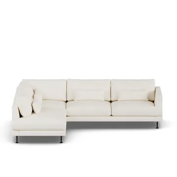 Bredhult sofa - Jump Off White 1954-sort stål, 3-pers. A2 - 1898