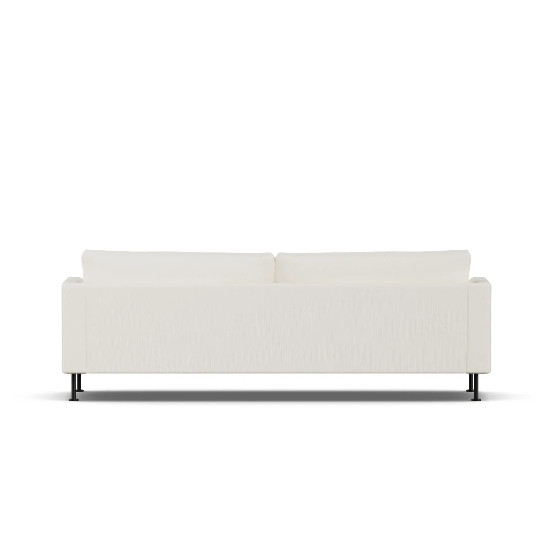 Bredhult sofa, Jump Off White 1954-sort stål, 3-pers. 1898