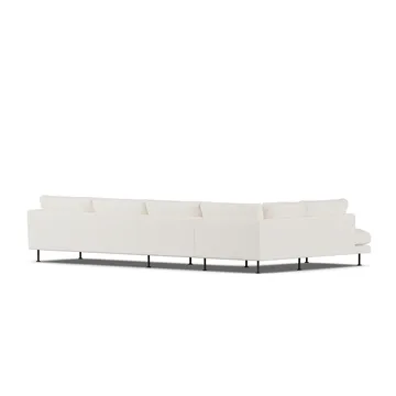 Bredhult sofa - Jump Off White 1954-sort stål, 4-pers. B2 - 1898