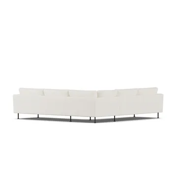 Bredhult sofa - Jump Off White 1954-sort stål, hjørnesofa F - 1898