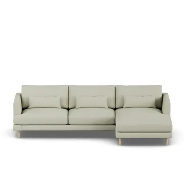 Bredhult sofa - Luiza Beige 3981-hvidolieret eg, 2,5-pers. C1 - 1898