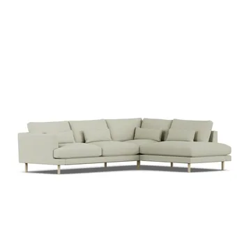 Bredhult sofa - Luiza Beige 3981-hvidolieret eg, 3-pers. A1 - 1898
