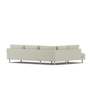 Bredhult sofa - Luiza Beige 3981-hvidolieret eg, 3-pers. A2 - 1898