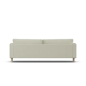 Bredhult sofa - Luiza Beige 3981-hvidolieret eg, 3-pers. - 1898
