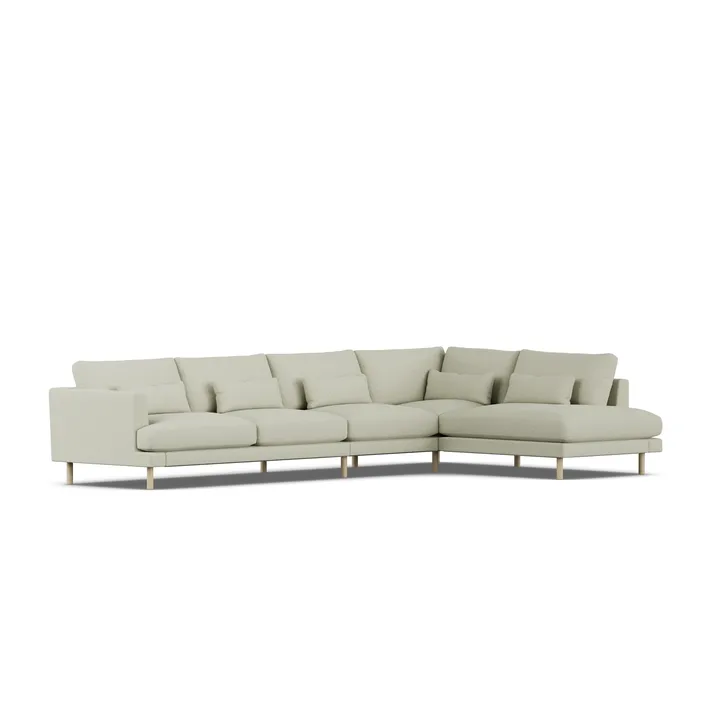 Bredhult sofa - Luiza Beige 3981-hvidolieret eg, 4-pers. B1 - 1898