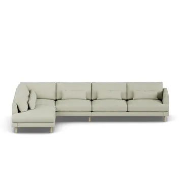 Bredhult sofa - Luiza Beige 3981-hvidolieret eg, 4-pers. B2 - 1898