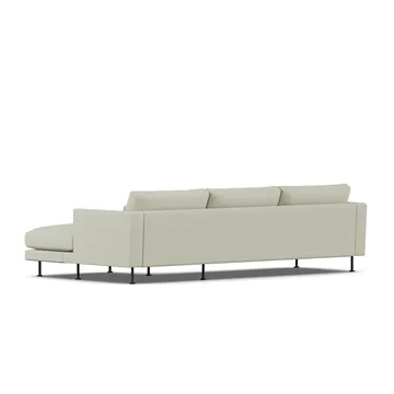 Bredhult sofa - Luiza Beige 3981-sort stål, 2,5-pers. C1 - 1898