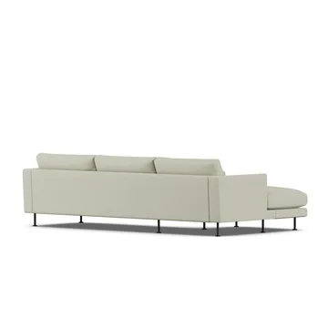 Bredhult sofa - Luiza Beige 3981-sort stål, 2,5-pers. C2 - 1898