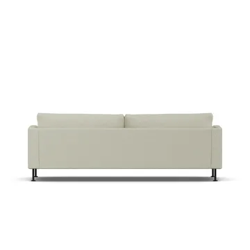 Bredhult sofa - Luiza Beige 3981-sort stål, 3-pers. - 1898