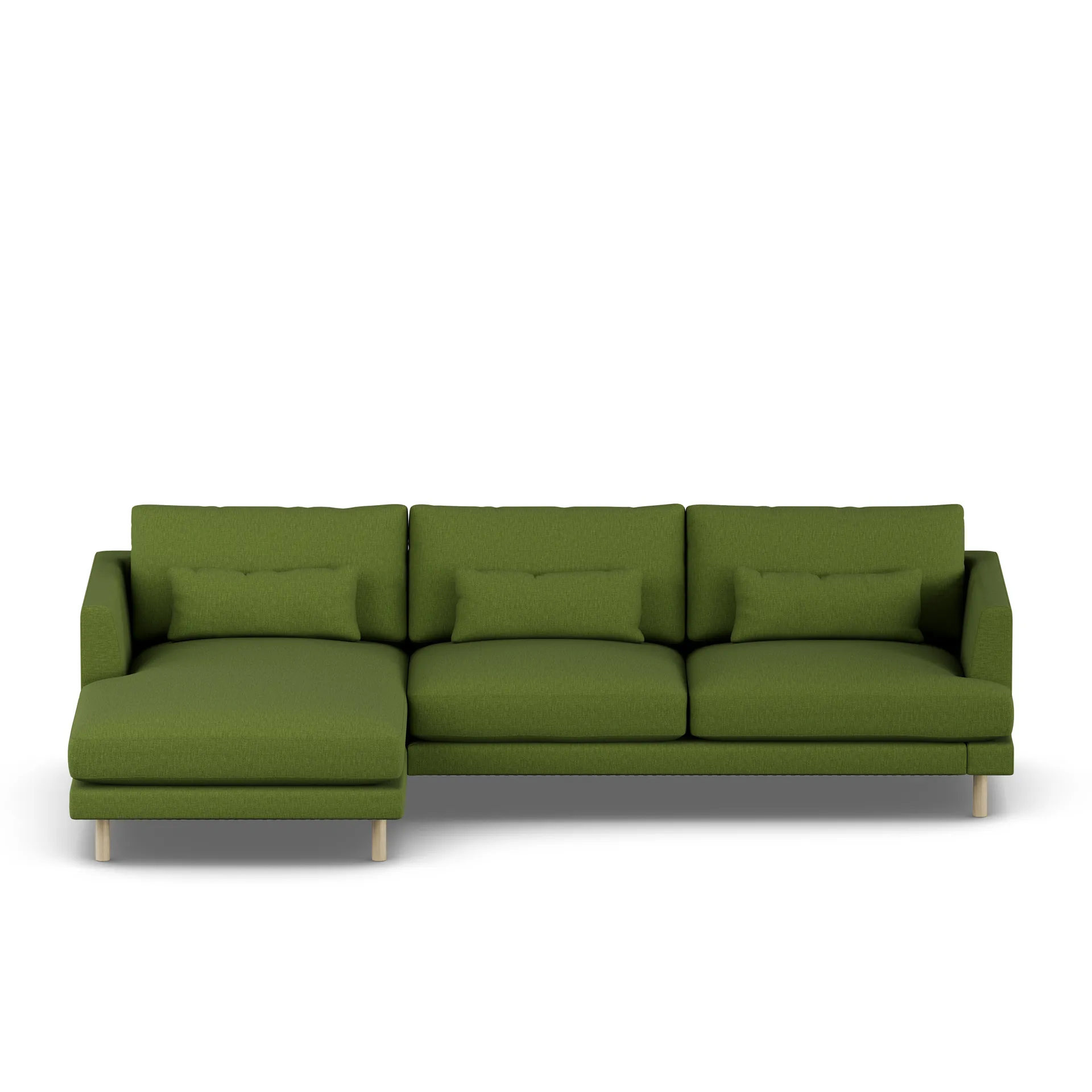 Bredhult sofa, Luiza Green 3975-hvidolieret eg, 2,5-pers. C2 1898