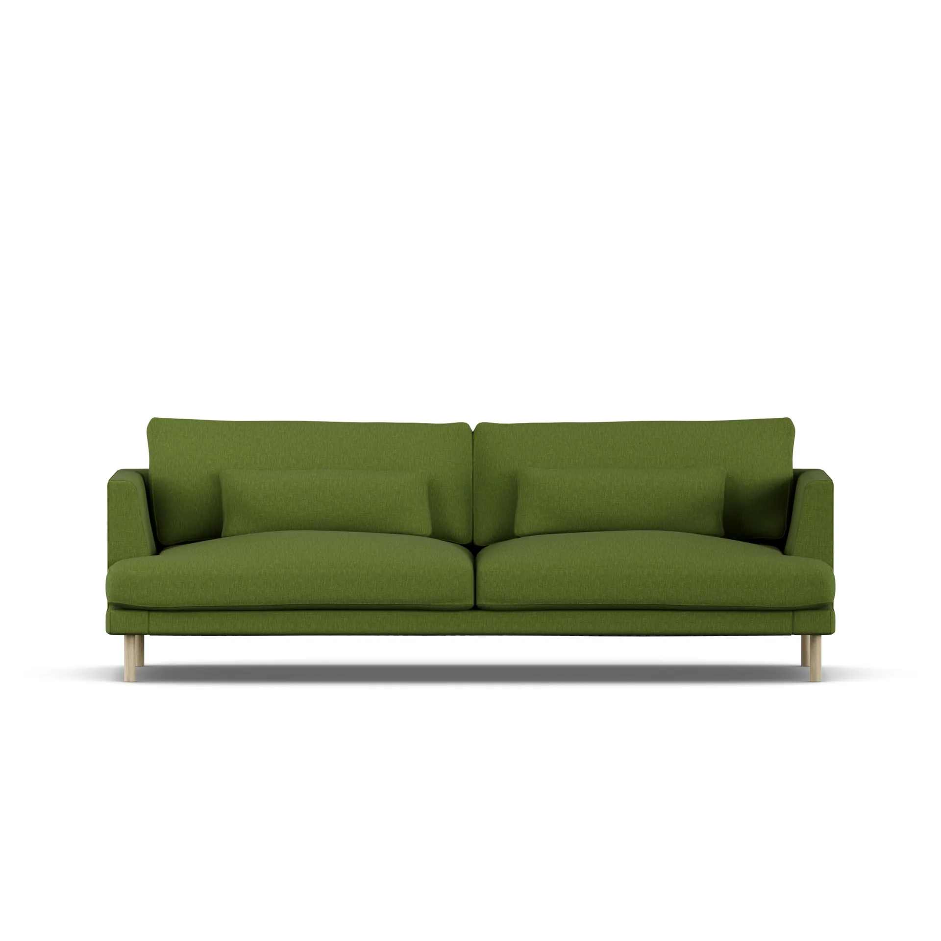 Bredhult sofa, Luiza Green 3975-hvidolieret eg, 3-pers. 1898