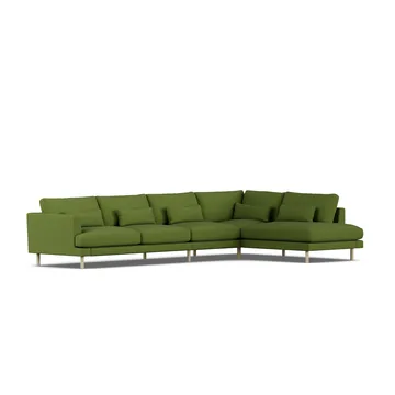 Bredhult sofa - Luiza Green 3975-hvidolieret eg, 4-pers. B1 - 1898