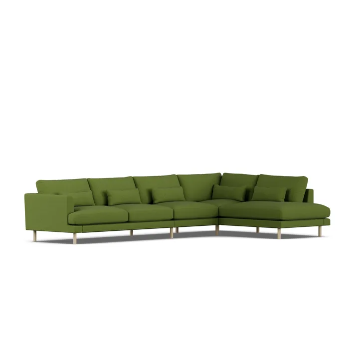 Bredhult sofa - Luiza Green 3975-hvidolieret eg, 4-pers. B1 - 1898