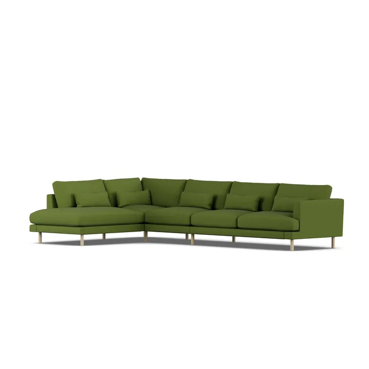 Bredhult sofa - Luiza Green 3975-hvidolieret eg, 4-pers. B2 - 1898