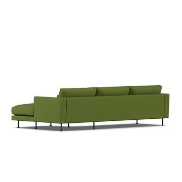 Bredhult sofa - Luiza Green 3975-sort stål, 2,5-pers. C1 - 1898