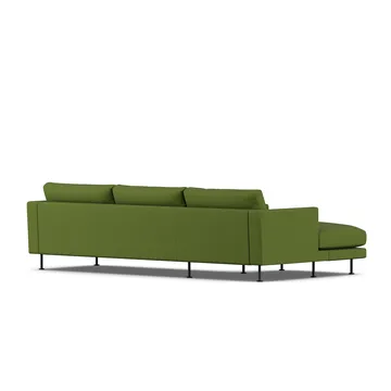 Bredhult sofa - Luiza Green 3975-sort stål, 2,5-pers. C2 - 1898