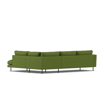 Bredhult sofa - Luiza Green 3975-sort stål, 3-pers. A1 - 1898