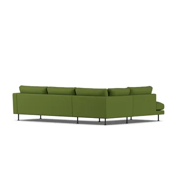 Bredhult sofa - Luiza Green 3975-sort stål, 3-pers. A2 - 1898
