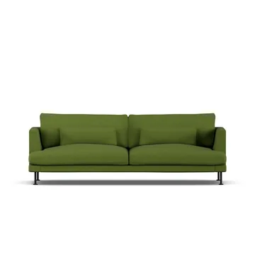 Bredhult sofa - Luiza Green 3975-sort stål, 3-pers. - 1898
