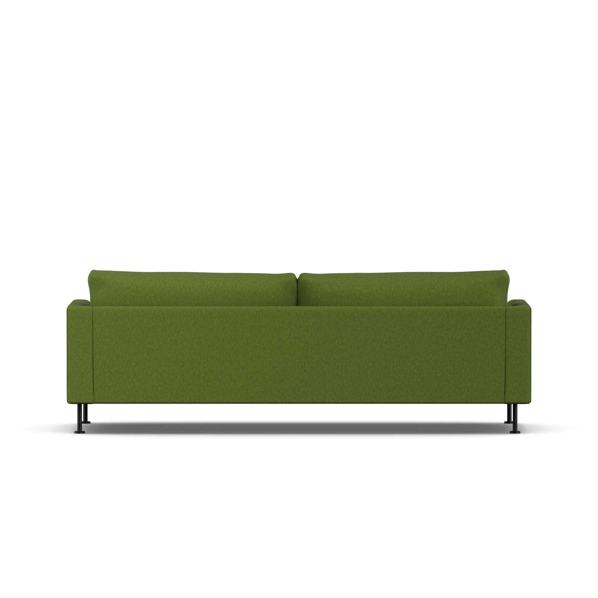Bredhult sofa, Luiza Green 3975-sort stål, 3-pers. 1898