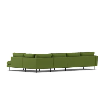 Bredhult sofa - Luiza Green 3975-sort stål, 4-pers. B1 - 1898