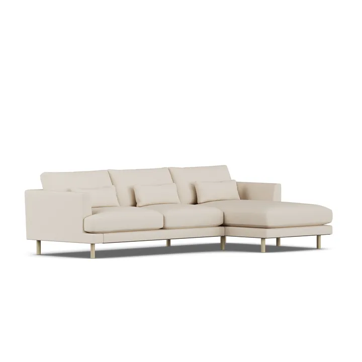 Bredhult sofa - Same Beige 6670-hvidolieret eg, 2,5-pers. C1 - 1898