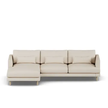 Bredhult sofa - Same Beige 6670-hvidolieret eg, 2,5-pers. C2 - 1898