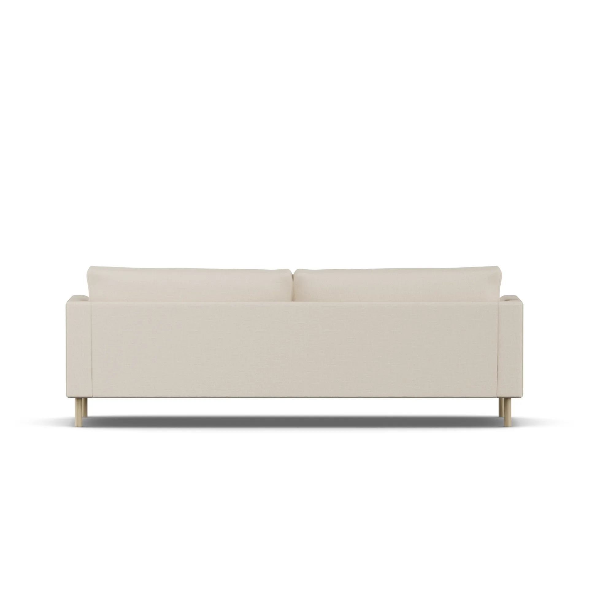Bredhult sofa, Same Beige 6670-hvidolieret eg, 3-pers. 1898